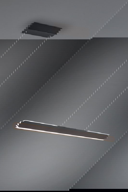 Lustra Helios, TRIO, 100x8.5x160 cm, 28W, 1x SMD, metal, negru mat