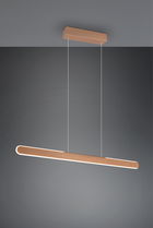 Lustra Helios, TRIO, 100x8.5x160 cm, 28W, 1x SMD, metal, maro