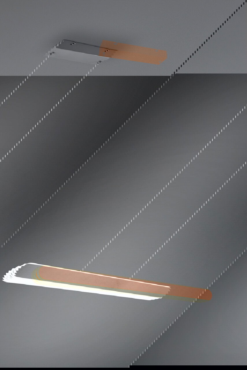 Lustra Helios, TRIO, 130x150 cm, 48W, 1x SMD, metal, maro