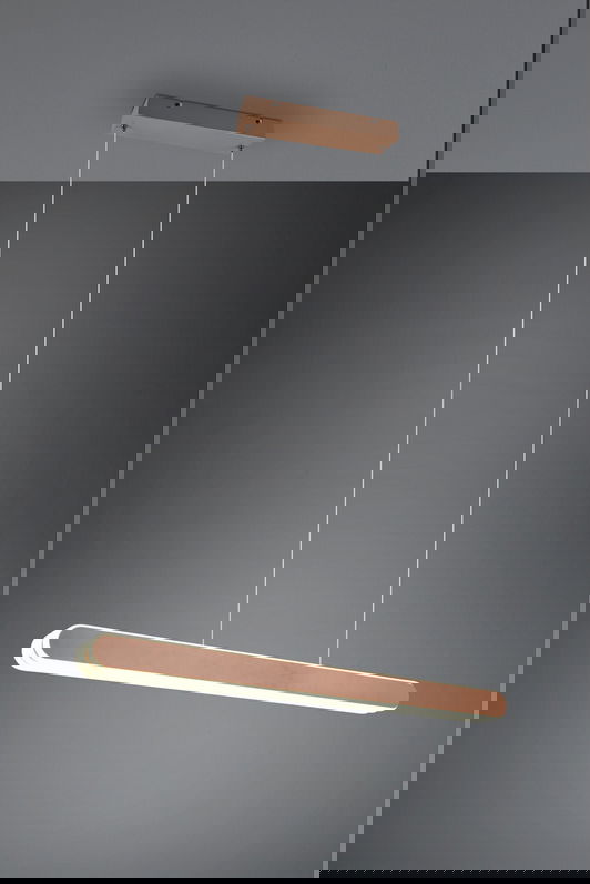 Lustra Helios, TRIO, 130x150 cm, 48W, 1x SMD, metal, maro