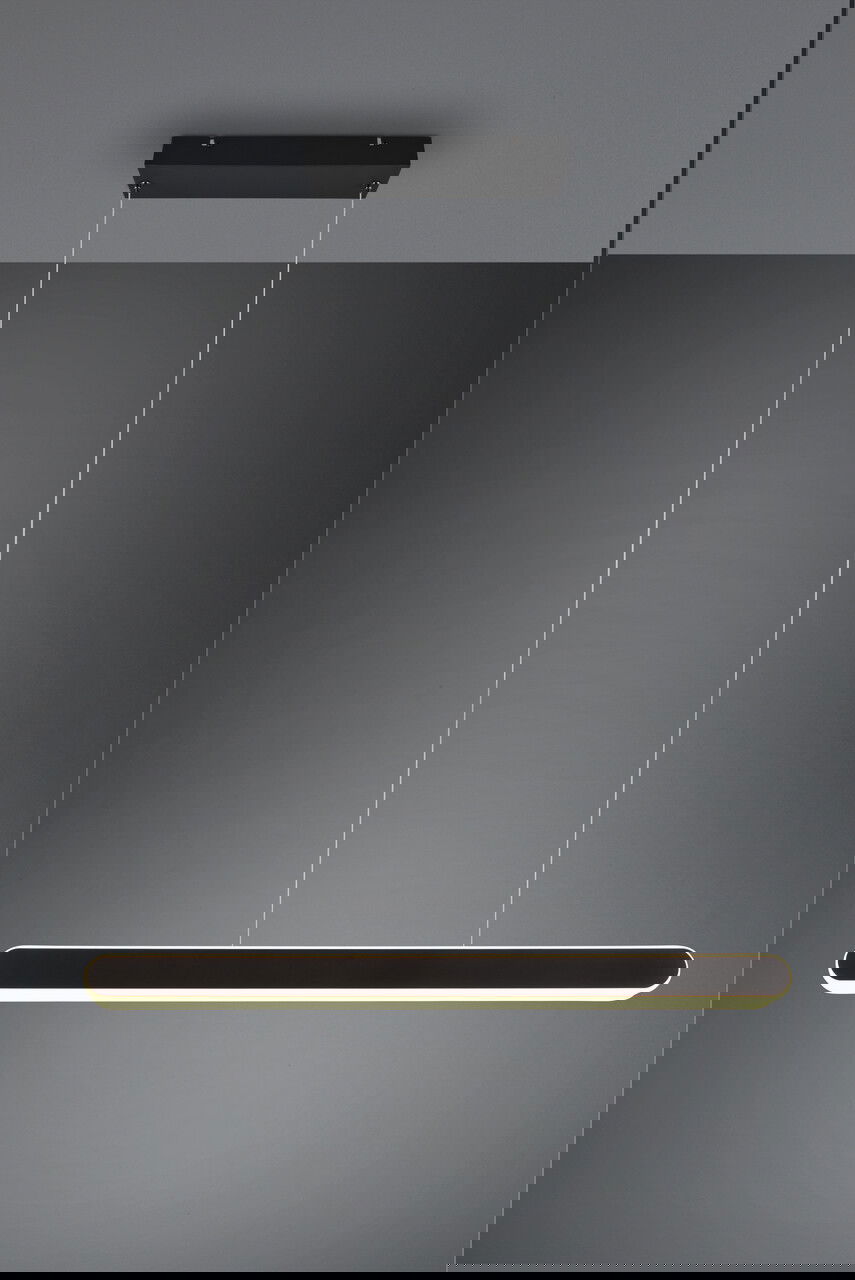 Lustra Helios, TRIO, 130x150 cm, 48W, 1x SMD, metal, negru mat