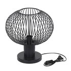 Lampa de masa Gila, TRIO, 33x37 cm, 10W, 1x E27, metal, negru mat