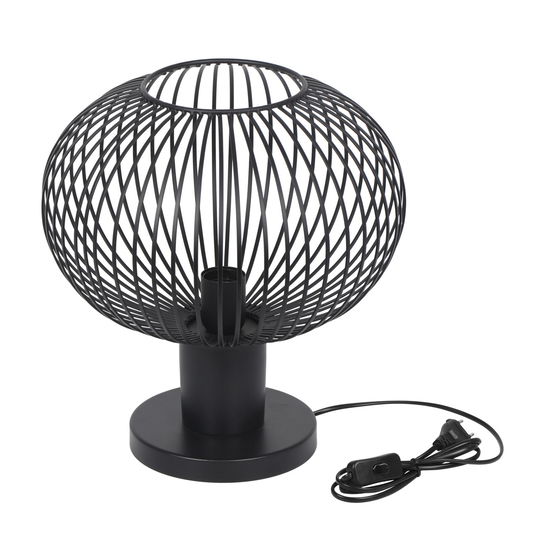 Lampa de masa Gila, TRIO, 33x37 cm, 10W, 1x E27, metal, negru mat