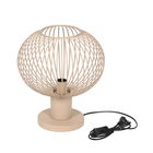 Lampa de masa Gila, TRIO, 33x37 cm, 10W, 1x E27, metal, bej/negru