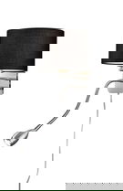 Lampa de perete Hotel, TRIO, 20x34.5x23.5 cm, 40W, 1x E14, metal/textil, negru/argintiu