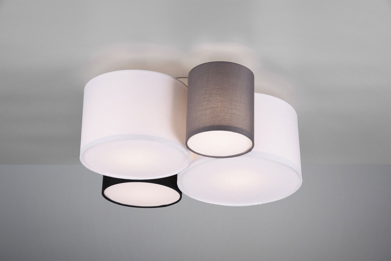 Plafoniera Hotel, TRIO, 50.5x47x21.5 cm, 42W, 4x E27, textil, multicolor