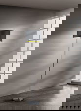 Lampadar Hostel, TRIO, 35x160.5 cm, 60W, 1x E27, metal/textil, negru mat/auriu