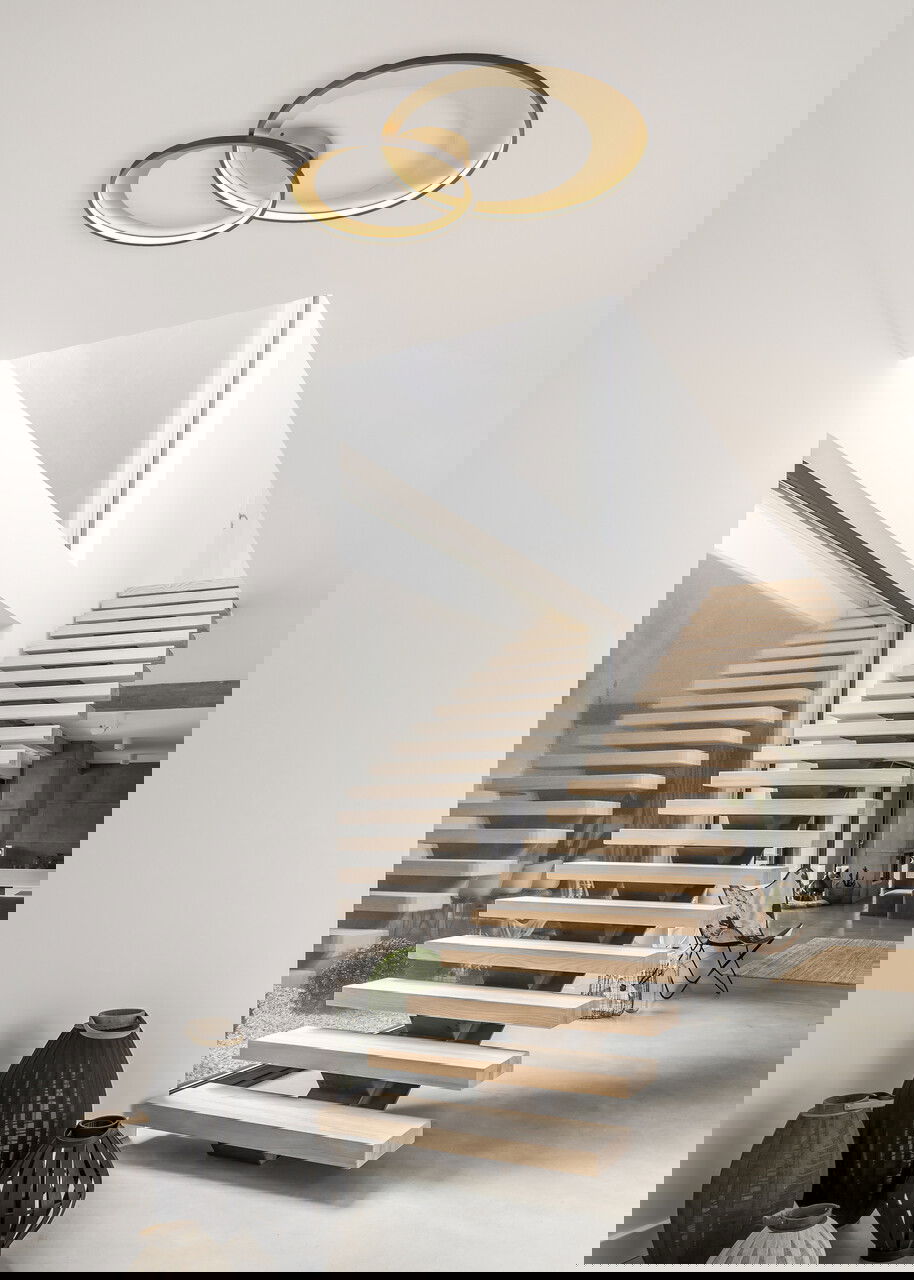 Plafoniera Granada, TRIO, 85x60x8.5 cm, 36W, 1x SMD, metal, negru mat/auriu