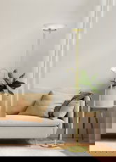 Lampadar Gerry, RL, 34x180 cm, 18W/10W, 2x E27, 1x E14, metal, bronz mat