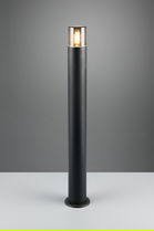 Lampadar de exterior Hoosic, TRIO, 12x80 cm, 28W, 1x E27, aluminiu, negru mat