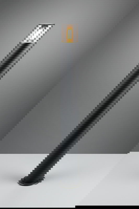 Lampadar de exterior Hoosic, TRIO, 12x80 cm, 28W, 1x E27, aluminiu, negru mat