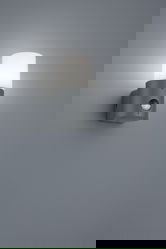 Aplica de perete pentru exterior cu senzor Hoosic, TRIO, 8.5x11.8x17.5 cm, 28W, 1x E27, aluminiu, antracit