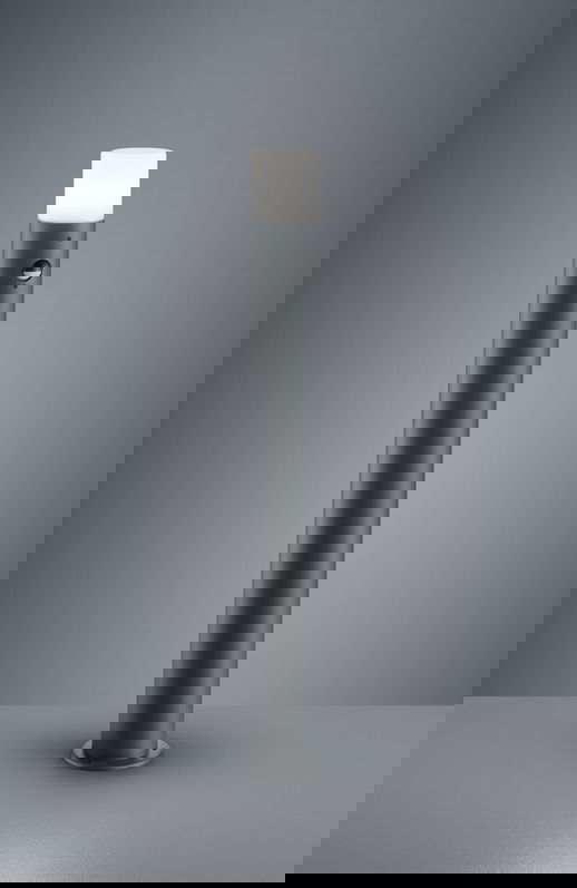 Lampadar de exterior cu senzor Hoosic, TRIO, 12x80 cm, 28W, 1x E27, aluminiu, antracit