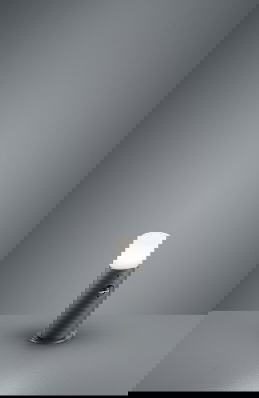 Lampadar de exterior cu senzor Hoosic, TRIO, 12x30 cm, 28W, 1x E27, aluminiu, antracit