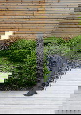 Lampadar de exterior cu priza Hoosic, TRIO, 12x80 cm, 28W, 1x E27, aluminiu, antracit