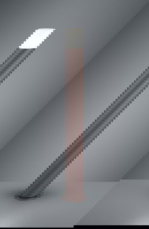 Lampadar de exterior Hoosic, TRIO, 12x80 cm, 28W, 1x E27, aluminiu, maro