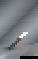 Lampadar de exterior Hoosic, TRIO, 12x30 cm, 28W, 1x E27, aluminiu, maro