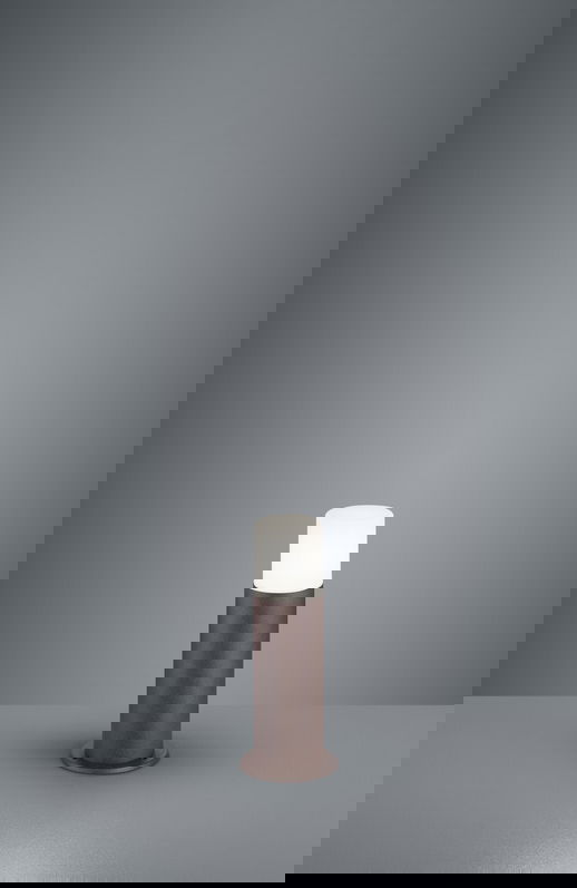 Lampadar de exterior Hoosic, TRIO, 12x30 cm, 28W, 1x E27, aluminiu, maro