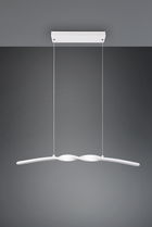 Lustra Ginko, RL, 79x9x150 cm, 18W, 1x SMD, metal, alb mat