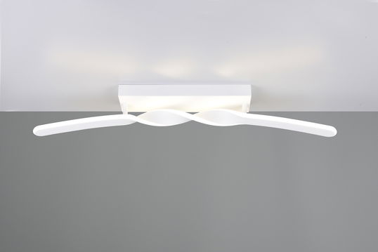 Plafoniera Ginko, RL, 79x9x12.5 cm, 18W, 1x SMD, metal, alb mat