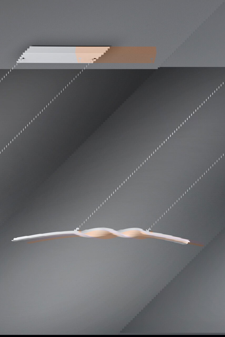 Lustra Ginko, RL, 79x9x150 cm, 18W, 1x SMD, metal, bej