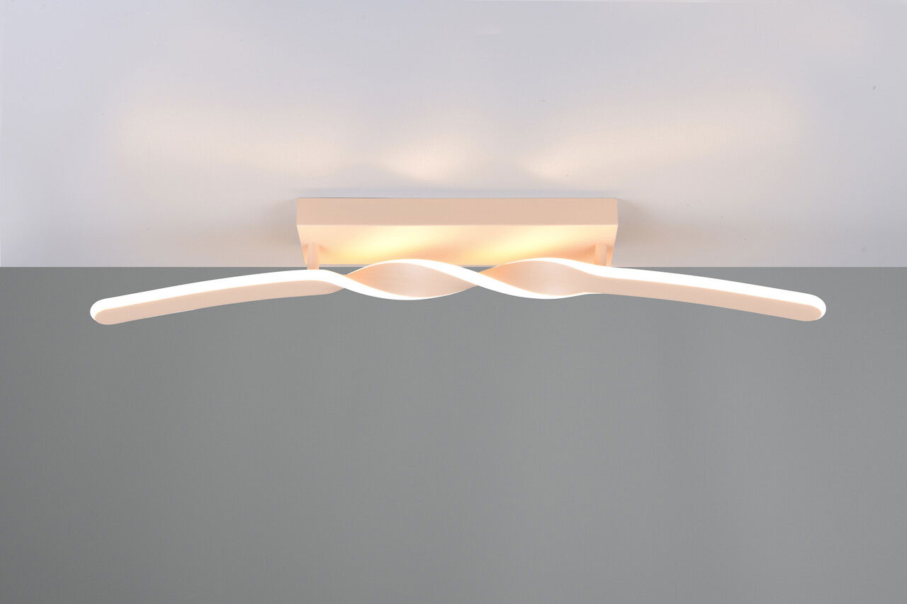 Plafoniera Ginko, RL, 79x9x12.5 cm, 18W, 1x SMD, metal, bej