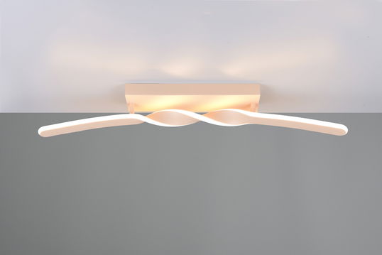 Plafoniera Ginko, RL, 79x9x12.5 cm, 18W, 1x SMD, metal, bej