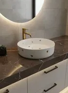 Lavoar Terrazzo Alb pe blat A524-DC01