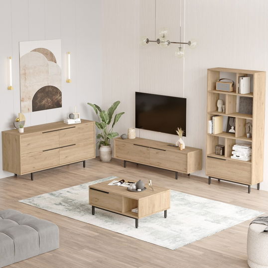 Set mobilier living, Locelso, ON21-S, PAL, Stejar