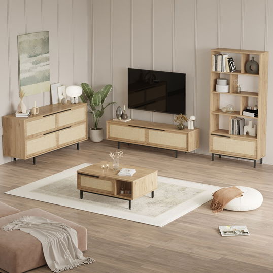 Set mobilier living, Locelso, ON21-SU, PAL, Stejar