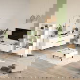 Set mobilier living, Locelso, ON21-W, PAL, Alb