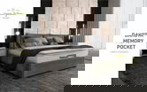 Saltea Ortopedica, Dakota, 120x200x34 cm, Arcuri Pocket, 5 cm spuma Memory, 7 Zone de Confort, fermitate medie