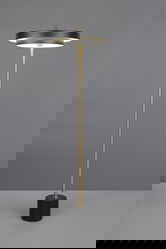 Lampadar Keaton, TRIO, 40x138 cm, 21W, 1x SMD, metal, negru/auriu