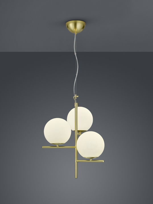 Lustra Pure, TRIO, 40x150 cm, 28W, 3x E14, metal, bronz mat/alb