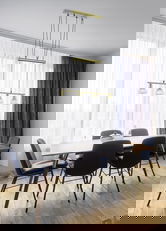 Lustra Levisto, TRIO, 80x11x160 cm, 4.9W, 4x E14, metal, bronz mat/alb