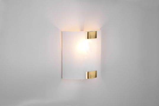 Aplica de perete Pura, TRIO, 20x20 cm, 40W, 1x E27, metal, bronz antic/alb