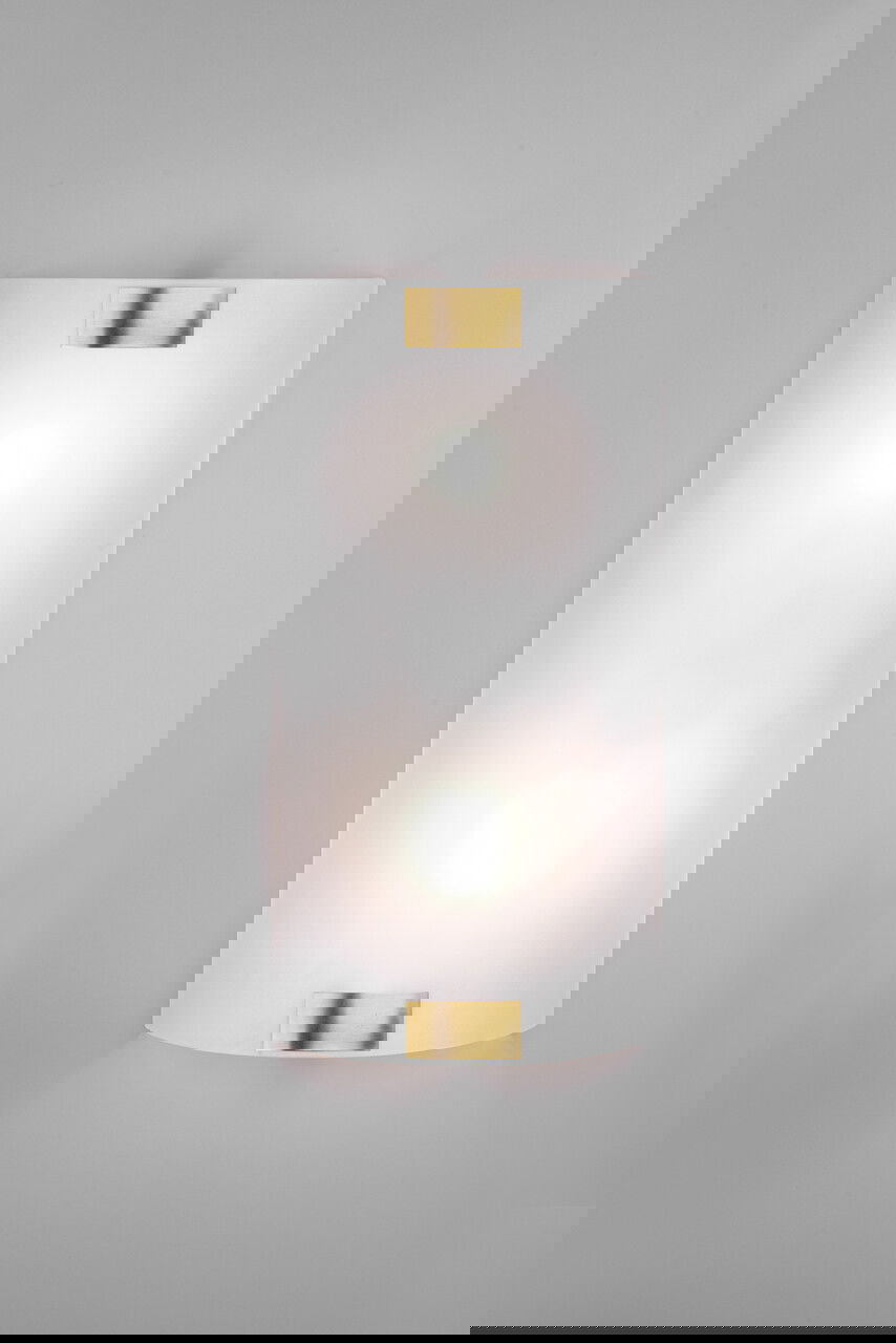 Aplica de perete Pura, TRIO, 20x40 cm, 25W, 2x E27, metal, bronz antic/alb