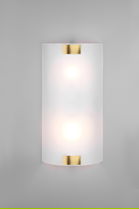 Aplica de perete Pura, TRIO, 20x40 cm, 25W, 2x E27, metal, bronz antic/alb