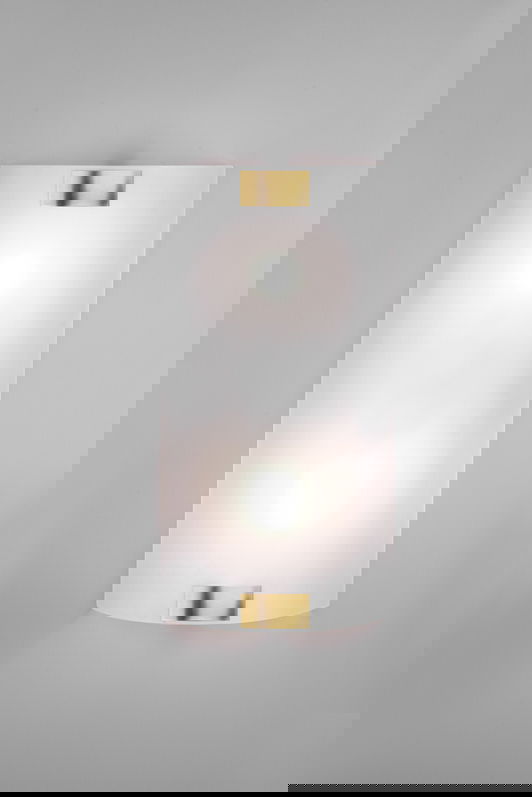 Aplica de perete Pura, TRIO, 20x40 cm, 25W, 2x E27, metal, bronz antic/alb