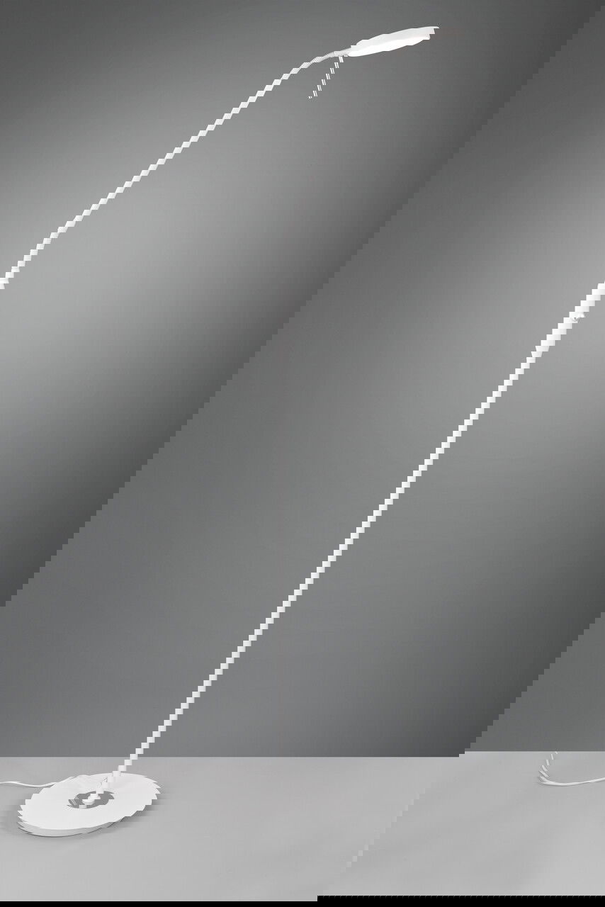 Lampadar Monza, TRIO, 25x50x145 cm, 12W, 1x SMD, metal, alb mat