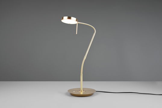 Lampa de masa Monza, TRIO, 19x46x57 cm, 12W, 1x SMD, metal, bronz mat