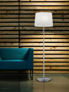 Lampadar Lyon, TRIO, 46.3x180 cm, 60W, 3x E27, metal, nichel mat/alb
