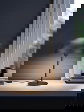 Lampa de masa Nola, TRIO, 20x30.5 cm, 28W, 1x E14, metal, negru mat