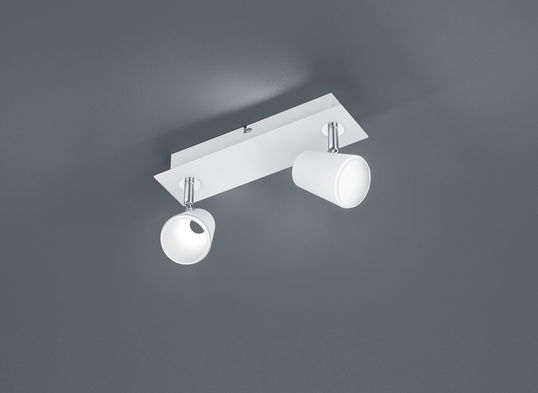 Plafoniera Narcos, TRIO, 28.5x9.5 cm, 6.5W, 2x SMD, metal, alb mat