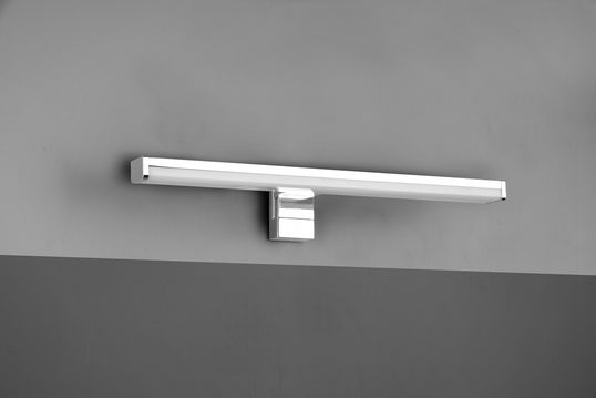 Aplica de perete Lino, TRIO, 40x6 cm, 7.4W, 1x SMD, plastic, argintiu