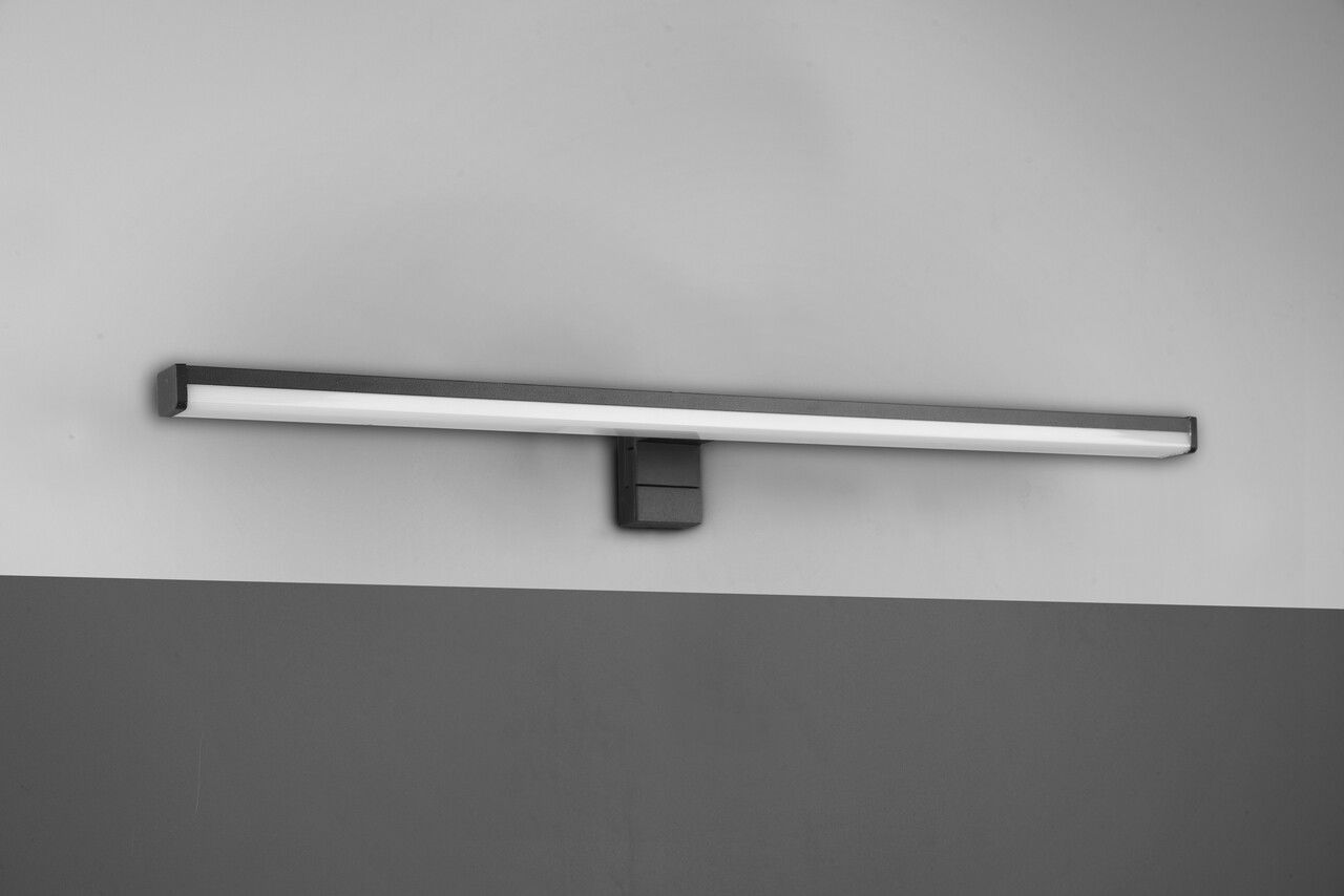 Aplica de perete Lino, TRIO, 60x6 cm, 11W, 1x SMD, plastic, negru mat