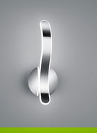 Aplica de perete Parma, RL, 15x39 cm, 11W, 1x SMD, metal, argintiu