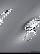 Aplica de perete Perugia, RL, 22x40 cm, 18W, 1x SMD, metal, argintiu