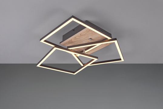 Plafoniera Mobile, RL, 39x42x10 cm, 27W, 1x SMD, MDF, natur