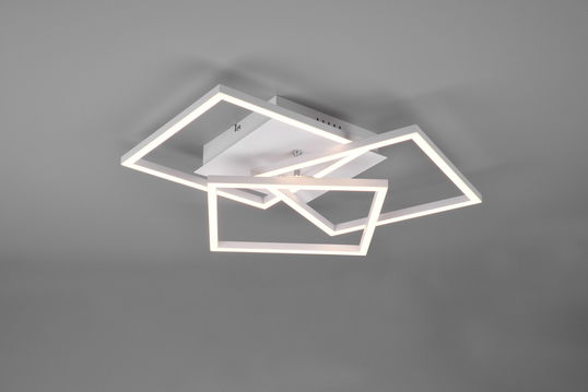 Plafoniera Mobile, RL, 39x42x10 cm, 27W, 1x SMD, metal, alb mat